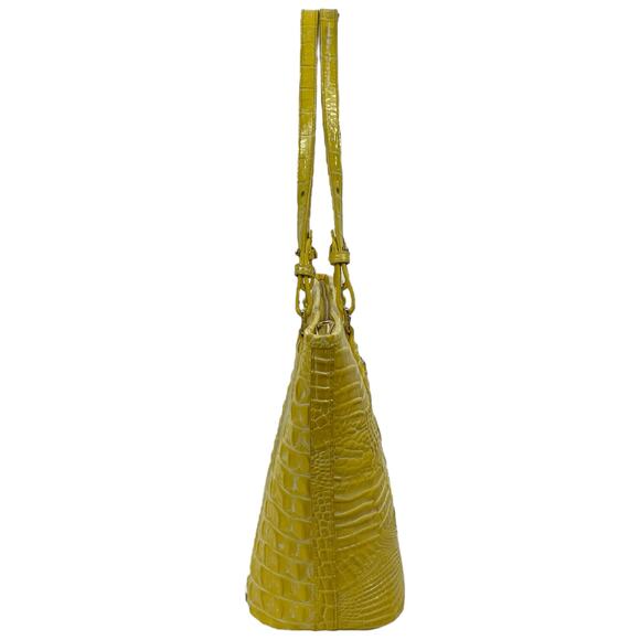 Brahmin Medium Asher Tote Bag Shoulder Bag Buttercup Melbourne Yellow - Picture 2 of 14